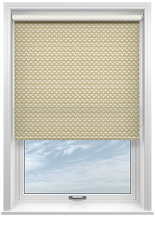 Tea Leaves, Golden Green - Roller Blind